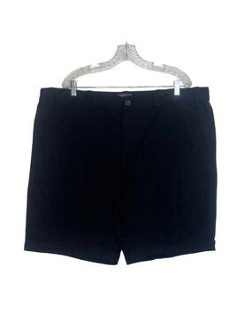 St  Johns Bay Comfort Stretch Shorts 46 Black Big‎ Classic Fit Summer Casual